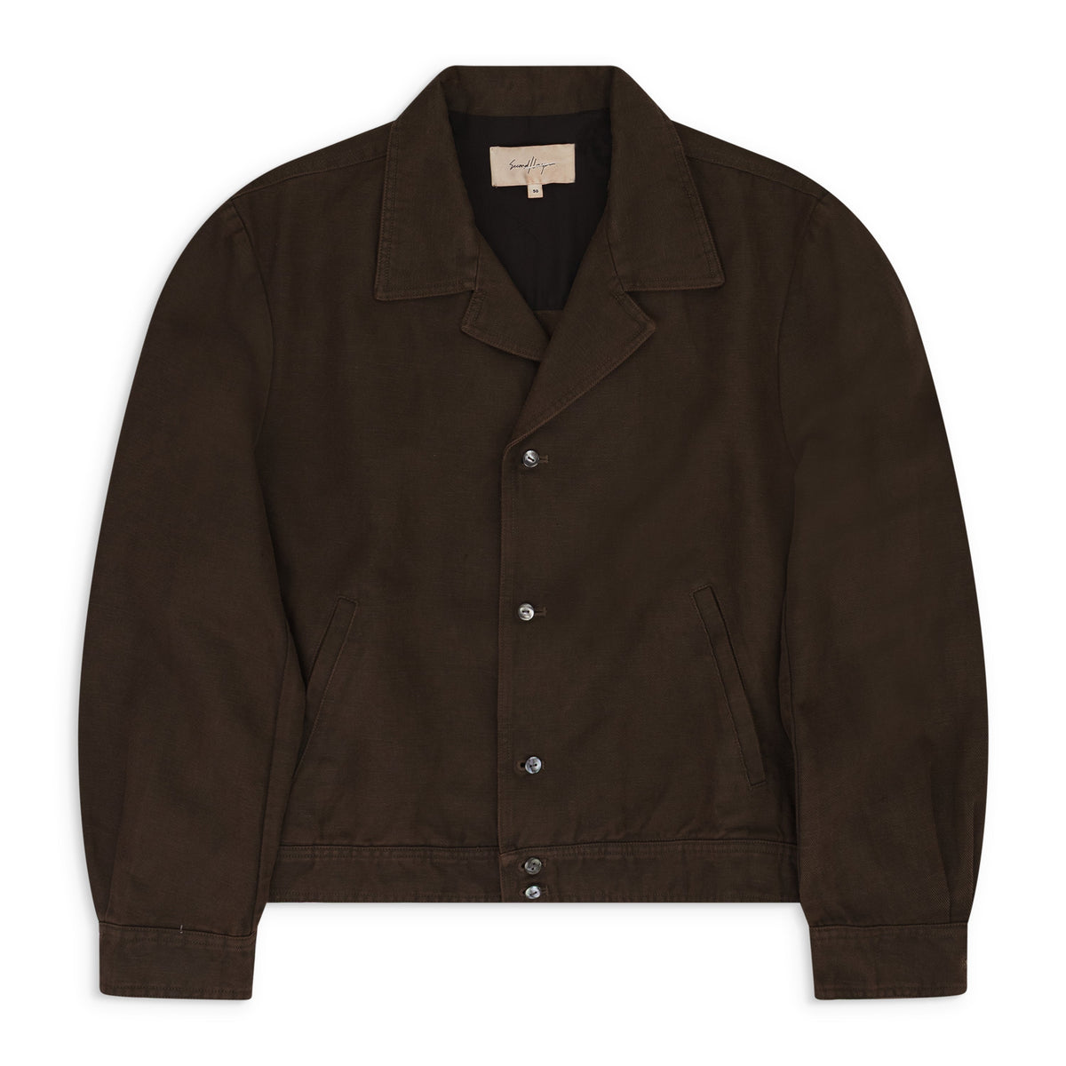 Brown Gabardine Shirt/Jacket