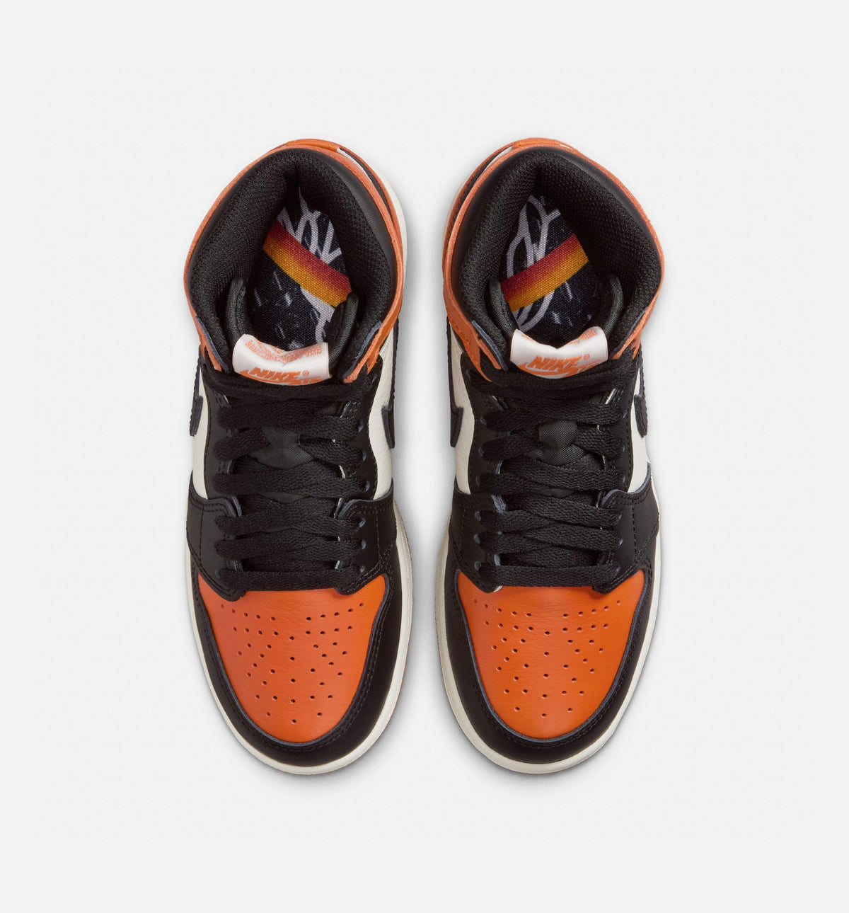 Air Jordan 1 Retro High OG Shattered Backboard | Grade School Lifestyle Shoe | Black/Sail/Starfish