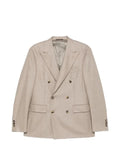 Canali double-breasted peak-lapels blazer