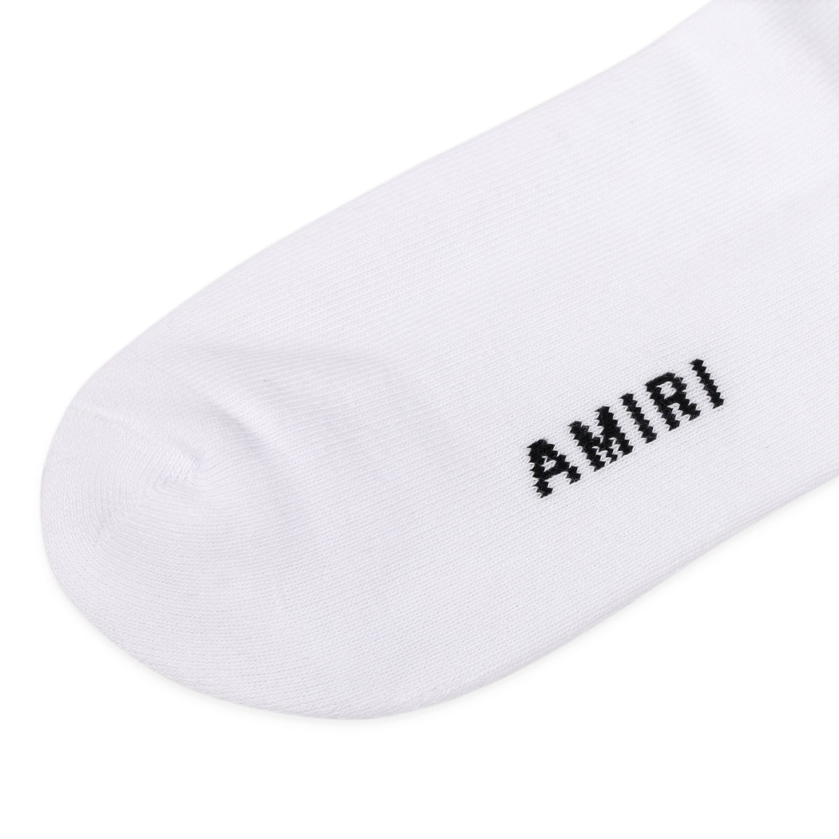 Black/White MA Embroidery Patch Socks
