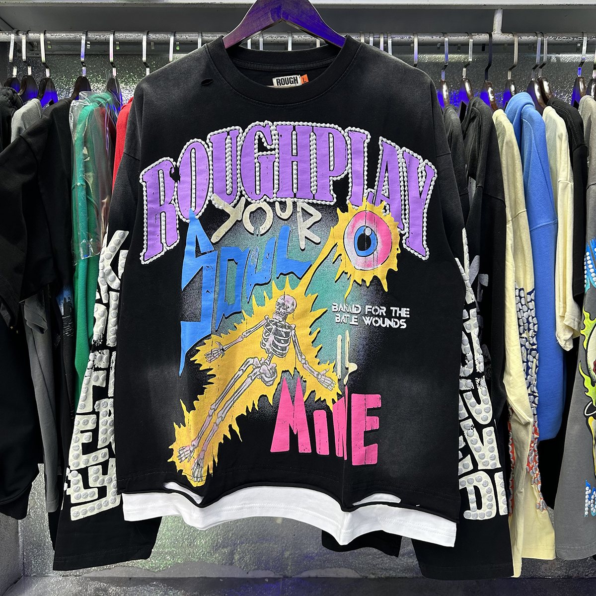 Rough Play Soul Is Mine Graphic Long-Sleeve T-Shirt