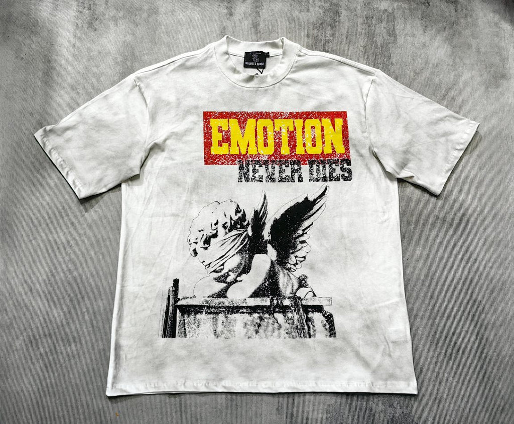 MIXED EMOTION Angel Graphic Short-Sleeve T-Shirt