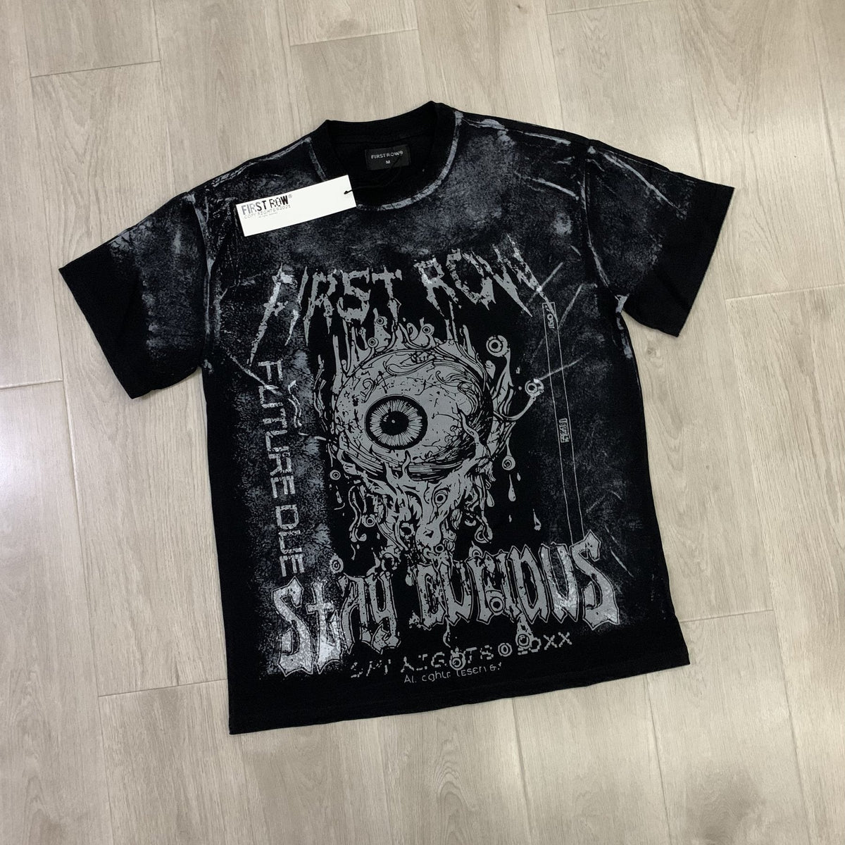FIRST ROW Stay Curious Eyeball Graphic T-Shirt